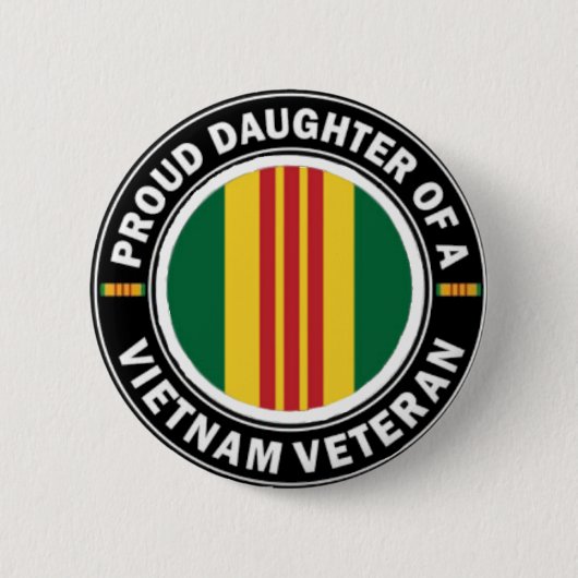 Dochter van een Vietnam Vet-Button Ronde Button 5,7 Cm (Voorkant)