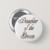 Dochter van Groom Classy Browns Ronde Button 5,7 Cm (Voorkant /achterkant)