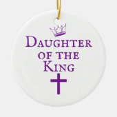 Dochter van het King-ontwerp Keramisch Ornament (Voorkant)