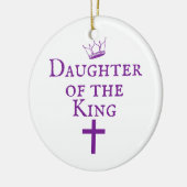 Dochter van het King-ontwerp Keramisch Ornament (Links)