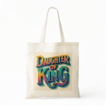 "Dochter van King Jumbo Canvas tas – Ai design