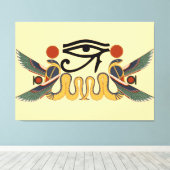 Dochter van Ra Protection Sigil Canvas Afdruk (Insitu (Houten vloer))