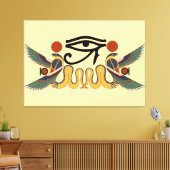 Dochter van Ra Protection Sigil Canvas Afdruk (Insitu (Woonkamer))