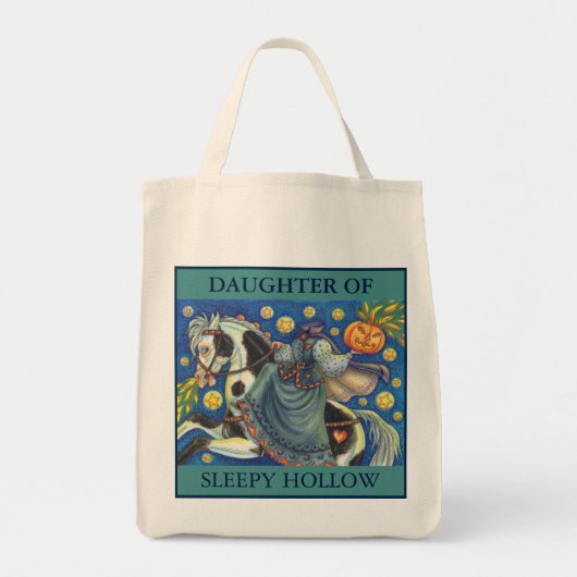 DOCHTER VAN SLAAPHOLLOW HALLOWEEN-CANVAS TAS (Voorkant)