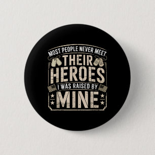 Dochter van Vietnam-veteraan verhoogde adelaar-bad Ronde Button 5,7 Cm