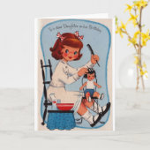  dochter verjaardag Kaart (Gele Bloem)