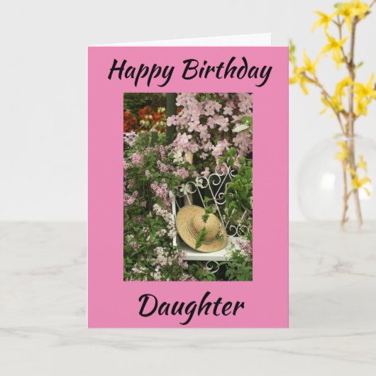 **DOCHTER** "VERJAARDAGSLIEFDE KAART (Gele Bloem)