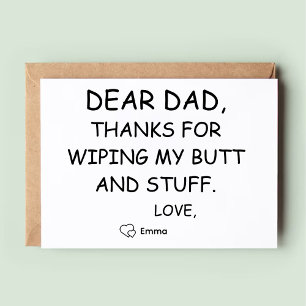 Dochter voor lieve papa grappige verjaardagskaart kaart