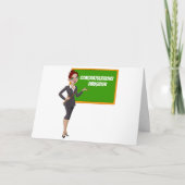 *** DOCHTER WORDT LERAAR*** GEFELICITEERD KAART (Voorkant)