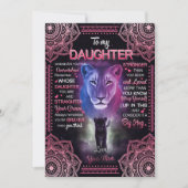 Dochtercadeau | Brief aan mijn dochter van mama Feestdagenkaart (Voorkant)