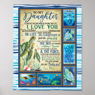 Dochtercadeau Brief aan mijn dochter van mama Poster