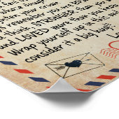 Dochtercadeau | Naar onze dochter-liefde van mama  Poster (Hoek)