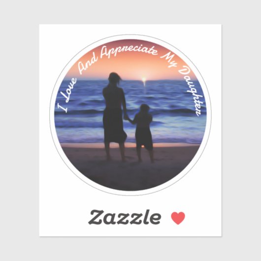 Dochterdag Sticker (Vel)