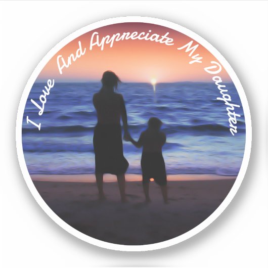 Dochterdag Sticker (Voorkant)