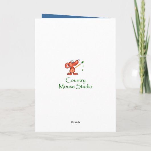 Dochterdag Waterverf Chickadekaart Kaart (Achterkant)