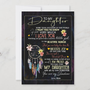 Dochterliefhebbers Aan mijn dochter liefde mama Kaart