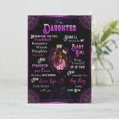 Dochterliefhebbers | Aan mijn dochter, liefde mama Kaart (Staand voorkant)