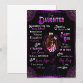 Dochterliefhebbers | Aan mijn dochter, liefde mama Kaart (Voorkant / Achterkant)