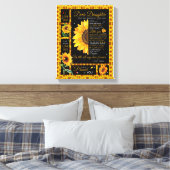 Dochterovers | Naar mijn dochter-liefdesmoeder Canvas Afdruk (Insitu (Slaapkamer))
