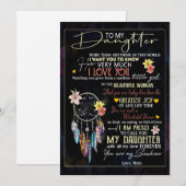 Dochterovers | Naar mijn dochter-liefdesmoeder Feestdagenkaart (Voorkant / Achterkant)