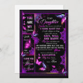 Dochterovers | Naar mijn dochter-liefdesmoeder Feestdagenkaart (Voorkant / Achterkant)