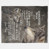 Dochterovers | Naar mijn dochter-liefdesmoeder Fleece Deken (Voorkant (Horizontaal))