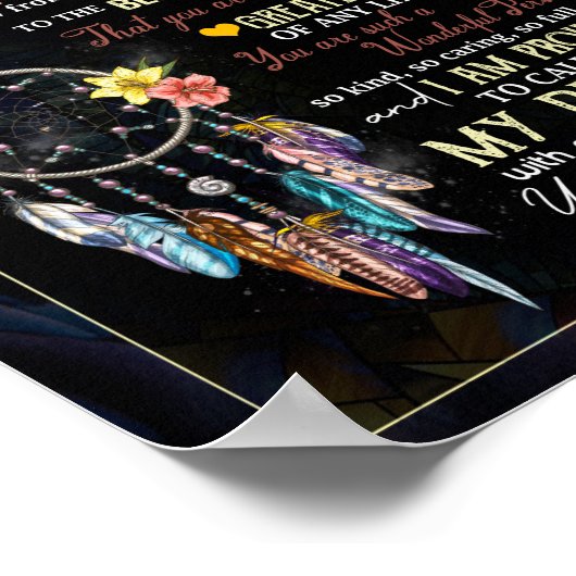 Dochterovers | Naar mijn dochter-liefdesmoeder Poster (Hoek)