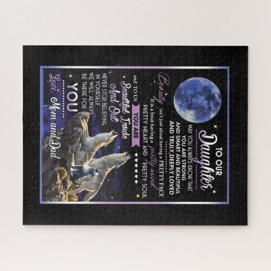 Dochterovers | Naar onze dochter-liefhebbers van m Legpuzzel (Horizontaal)