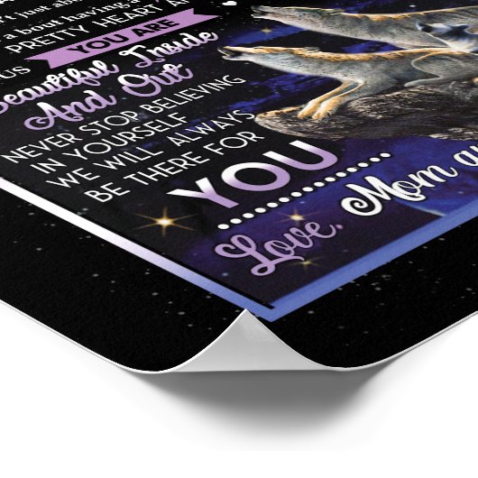 Dochterovers | Naar onze dochter-liefhebbers van m Poster (Hoek)