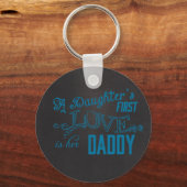 dochters houden eerst van haar vader sleutelhanger (Voorkant)