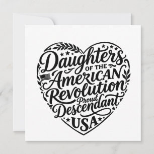 Dochters van de Amerikaanse Revolutie hart ontwerp Kaart