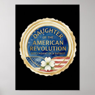 Dochters van de Amerikaanse Revolutie patriot VS Poster