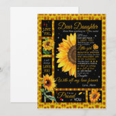 Dochtersliefhebbers | Voor mijn dochter, liefde, m Kaart (Voorkant / Achterkant)