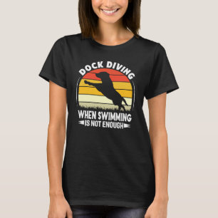 Dock duikende hond Duingpik Trainer-liefdesdock T-shirt