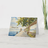 Dock et Baie - Carte "À penser à toi" (Devant)