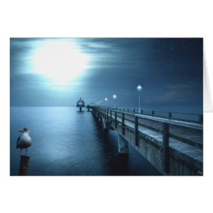 Dock le soir de la baie