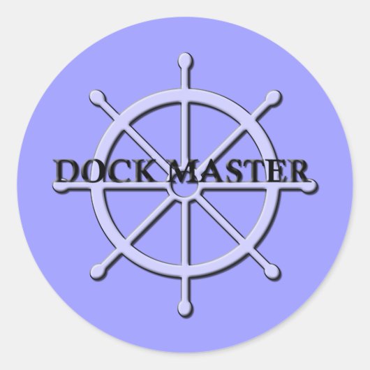 Dock Master Ship Wheel Sticker 2 (Voorkant)
