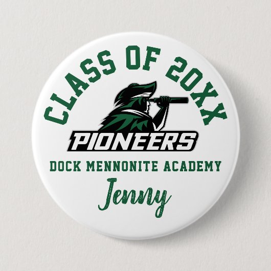 Dock Mennonite Academy Button Logo Custom Personal (Voorkant)