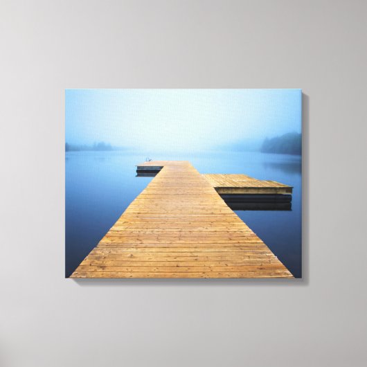 Dock op het meer canvas afdruk (Voorkant)