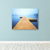 Dock op het meer canvas afdruk (Insitu (Houten vloer))