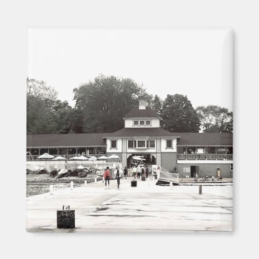 Dock Uitzicht Lakeside Chautauqua, Ohio Magneet (Voorkant)