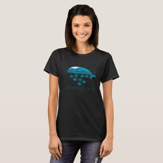 Docker Container Linux Devops Programming Coding T-shirt (Voorkant volledig)