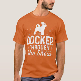 Docker door sneeuw Grappig kerstnieuwjaar D T-shirt