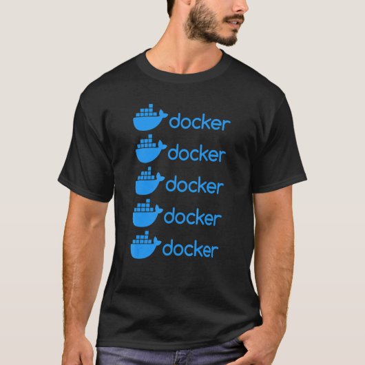 Docker Engine Programming Coding Software Deve T-shirt (Voorkant)