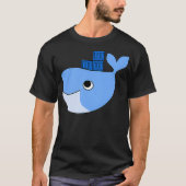 Docker Swarm Container Blue Whale Hackathon Tec T-shirt (Voorkant)