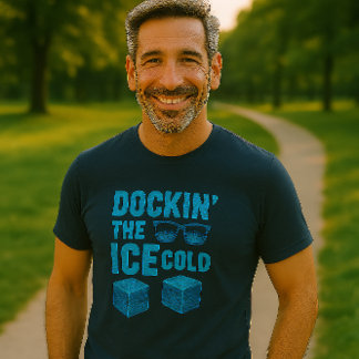 Dockin' the Ice Cold Navy Blauw T-shirt