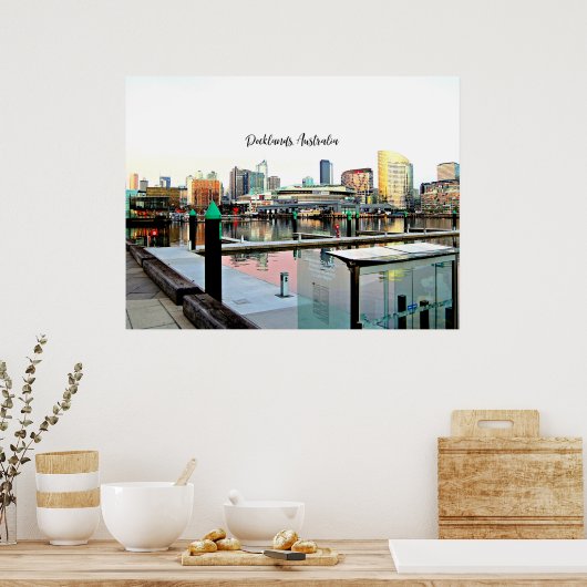 Docklands, Australië Poster (Keuken)