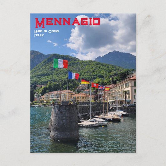 Docks in Menaggio Briefkaart (Voorkant)