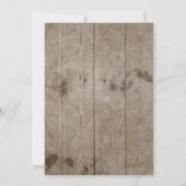 Dockside Rope Rustic Wedding Kaart (Achterkant)