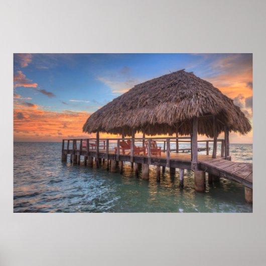 Dockside Sunrise Poster (Voorkant)